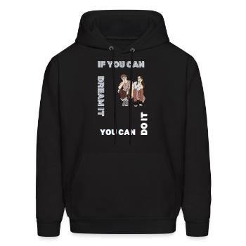 dream - Men's Hoodie - black - Front - Elias (183cm)