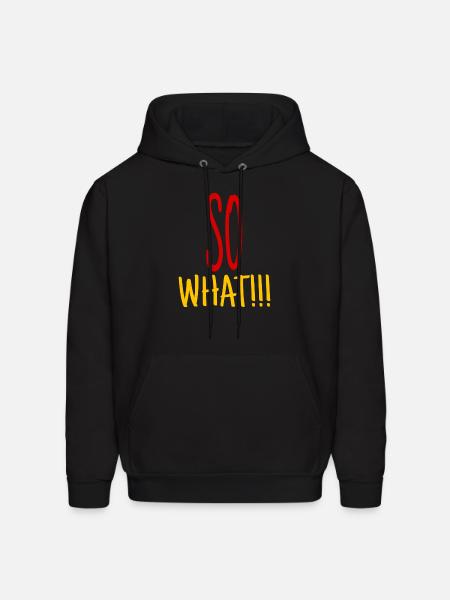 So what - Men's Hoodie - black