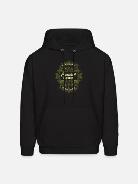 Conserve Our Lands - Men's Hoodie - black