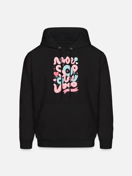 So Love - Men's Hoodie - black