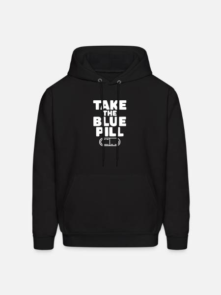 Take the Blue Pill - Men's Hoodie - black