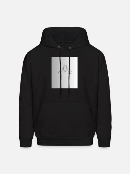 Line Mindful Moment - Men's Hoodie - black