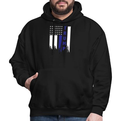 thin blue line trump supporter funny saying gifts - Men's Hoodie