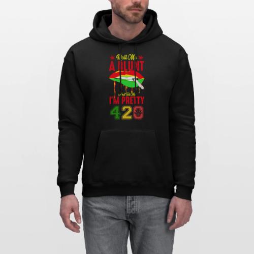 Pleasant 420 Smoke a Blunt Weed Marijuana Design - Men's Hoodie