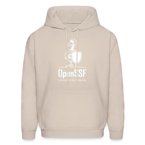 OpenSSF tall white logo - Men's Hoodie