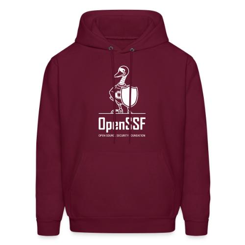 OpenSSF tall white logo - Men's Hoodie