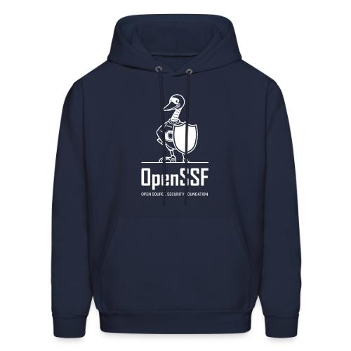 OpenSSF tall white logo - Men's Hoodie