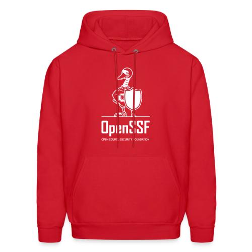 OpenSSF tall white logo - Men's Hoodie