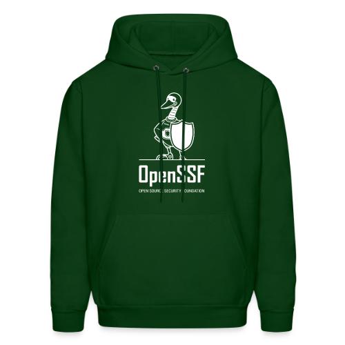 OpenSSF tall white logo - Men's Hoodie