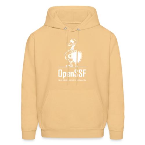 OpenSSF tall white logo - Men's Hoodie
