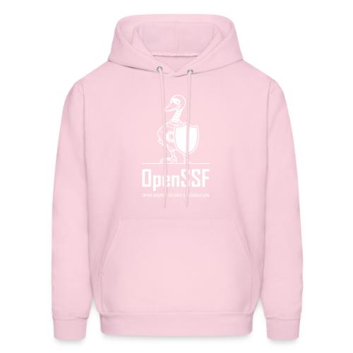 OpenSSF tall white logo - Men's Hoodie