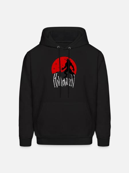 Howling wolf - Men's Hoodie - black