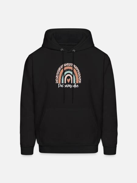 Paramedic Rainbow Leopard Funny Paramedic - Men's Hoodie - black