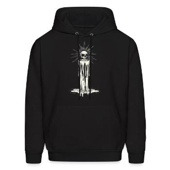 Omen In Wax - Men's Hoodie - black - Front - Elias (183cm)