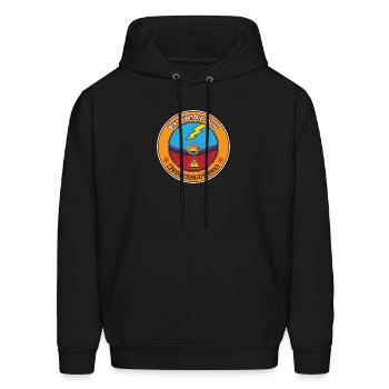 Electricity Kills Stay Alert Stay Alive - Men's Hoodie - black - Front - Elias (183cm)