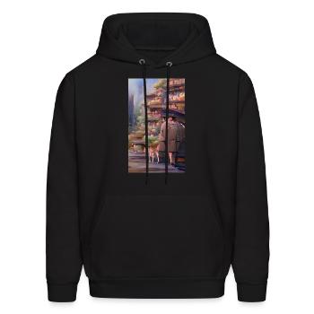 Cube Tourists - Men's Hoodie - black - Front - Elias (183cm)