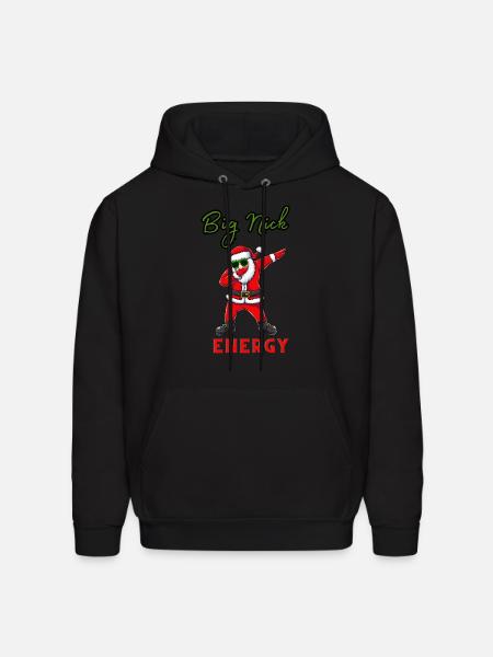 Big Nick Energy Santa - Men's Hoodie - black