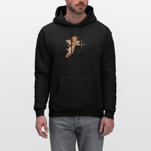 Cupid with twohearts set - Men's Hoodie
