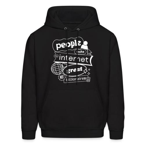 People Make the Interet Great - Blobby White - Men's Hoodie