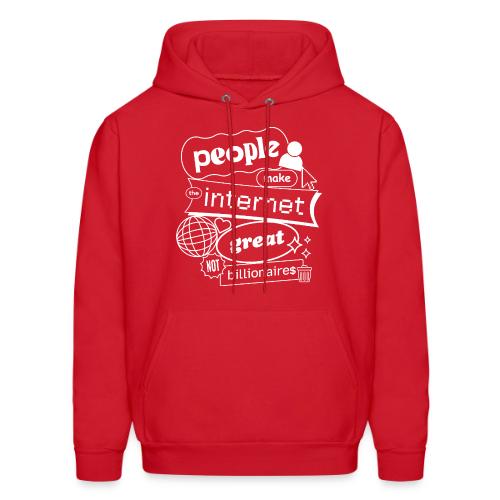 People Make the Interet Great - Blobby White - Men's Hoodie