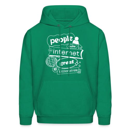 People Make the Interet Great - Blobby White - Men's Hoodie
