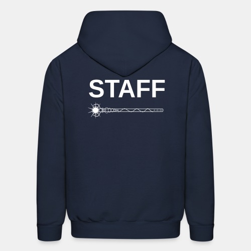 STAFF shirt - with wizard staff - Men's Hoodie