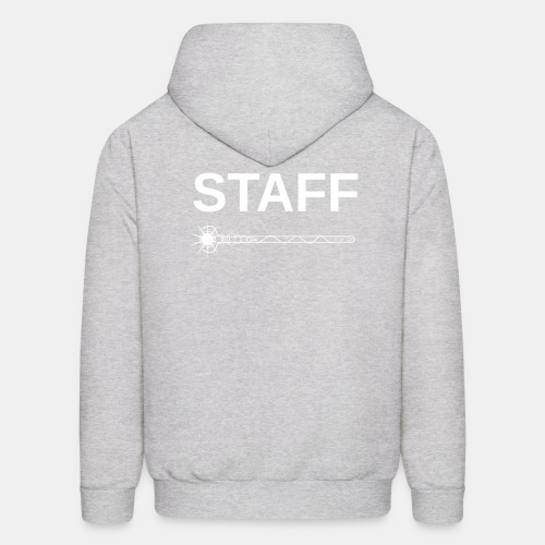 STAFF shirt - with wizard staff - Men's Hoodie