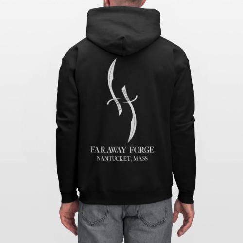 Faraway Forge BIG logo - Black - Men's Hoodie