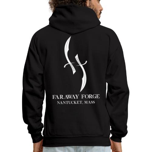 Faraway Forge BIG logo - Black - Men's Hoodie