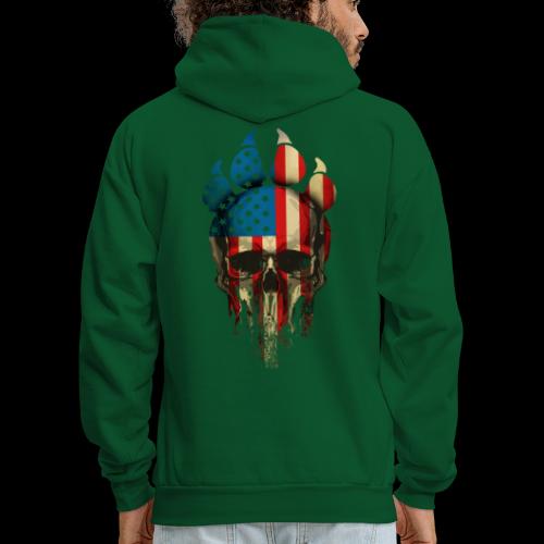 Two Minds-One Mission: K9 Red White and Blue - Men's Hoodie