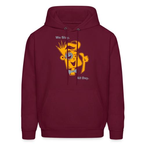 We Slay All Day Shiny Shirt Metallic Silver & Gold - Men's Hoodie