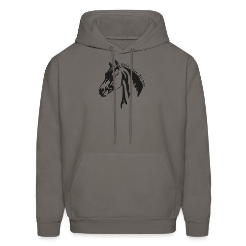 Bridle Ranch Hold Your Horses (Black Design) - Men's Hoodie