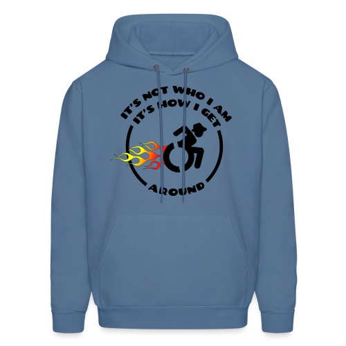 Not who i am, how i get around with my wheelchair - Men's Hoodie
