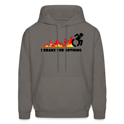 I brake for nothing with my wheelchair - Men's Hoodie