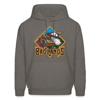 Badlands Chukar - Men's Hoodie - asphalt gray - Front - Elias (183cm)