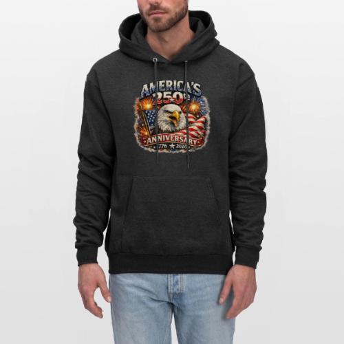 America 250th Anniversary Timeline Design - Men's Hoodie