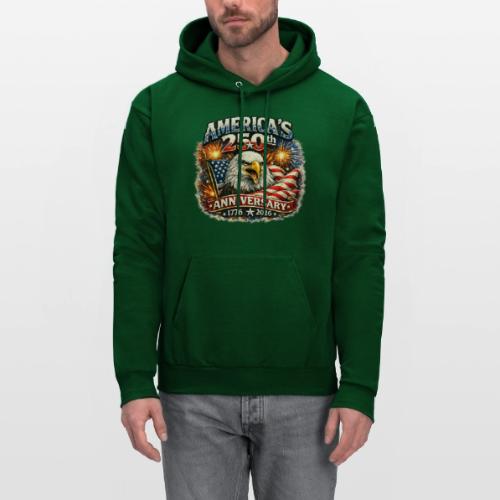 America 250th Anniversary Timeline Design - Men's Hoodie