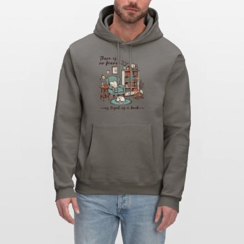 A Book is a Loyal Friend - Cozy Reading Nook - Men's Hoodie