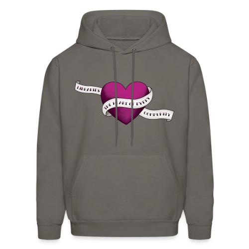 PLA Libraries - the Heart of Every Community - Men's Hoodie