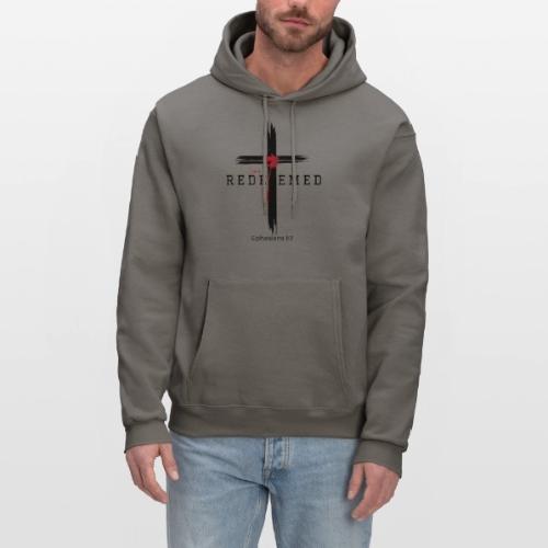 Redeemed by the blood of Jesus - Ephesians 1:7 - Men's Hoodie