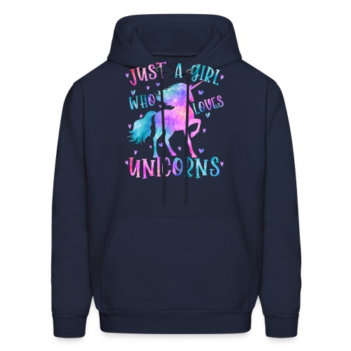 Just a girl who loves Unicorns - Men's Hoodie