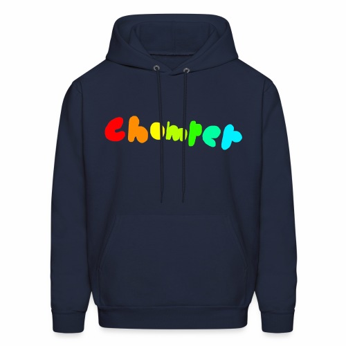 chomper rainbow logo png - Men's Hoodie