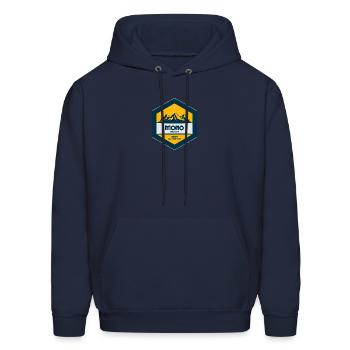 Mono Outdoors Hexa Crest Blue - Men's Hoodie - navy - Front - Elias (183cm)