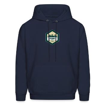 Mono Outdoors Hexa Crest Green - Men's Hoodie - navy - Front - Elias (183cm)