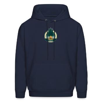 Mono Outdoors Tent Circle - Men's Hoodie - navy - Front - Elias (183cm)