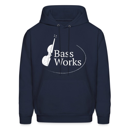 Bass Works White Logo - Men's Hoodie
