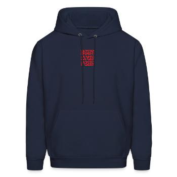 beat your fear - Men's Hoodie - navy - Front - Elias (183cm)