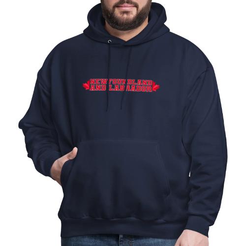 Newfoundland and Labrador with maple leaf - Men's Hoodie