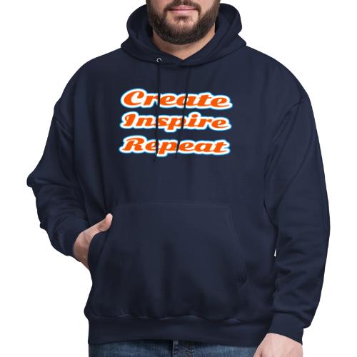 Create, Inspire, Repeat — Artist Life Script - Men's Hoodie