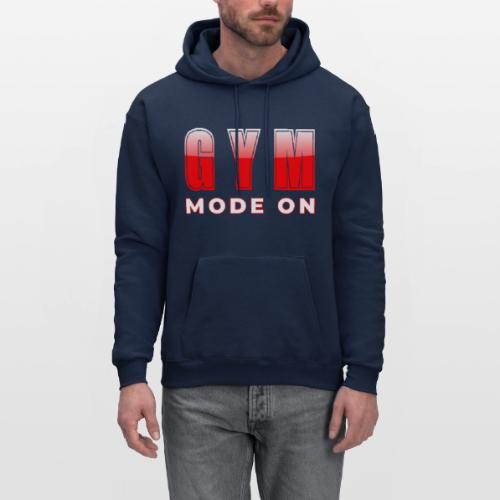 Gym Mode On Fitness Typography Design - Men's Hoodie